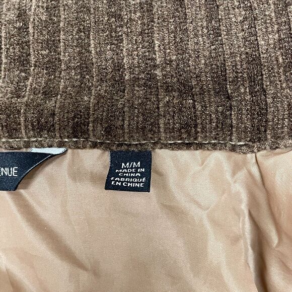 Sak Fifth Avenue Men Full Zip Sweater Jacket Size Medium Elbow Patch M238 -26 - Picture 10 of 16